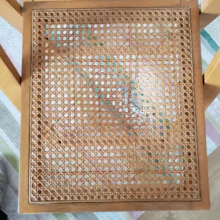 Silla plegable Gascón madera rejilla