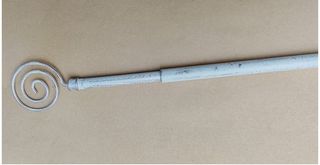 Set 4 Aste Tende a Vetro Estensibili 60-80cm