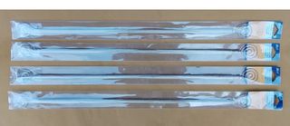 Set 4 Aste Tende a Vetro Estensibili 60-80cm