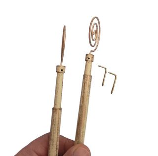 Set 4 Aste Tende a Vetro Estensibili 60-80cm