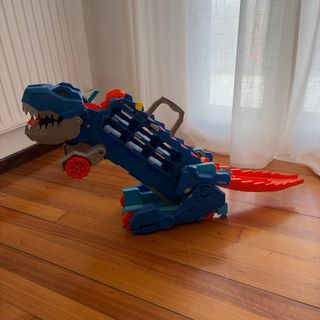 Hot Wheels City Camión Dinosaurio Tráiler