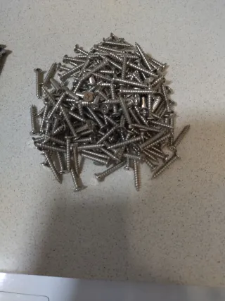 Tornillos cabeza plana lote 0,5 kg