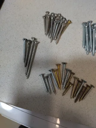 Tornillos cabeza plana lote 0,5 kg