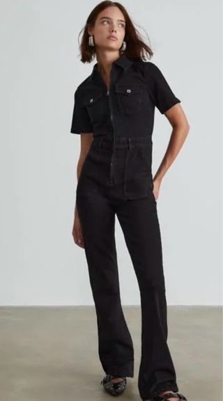 Mono vaquero negro largo