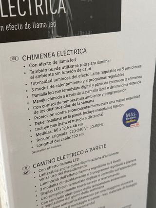 Chimenea Eléctrica SilverCrest LED