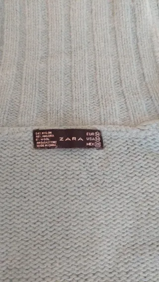 Jersey cuello alto verde azulado