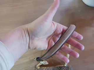 Bolso Parfois Beige efecto Piel Serpiente