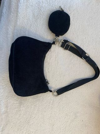 Bolso pana negro pequeño