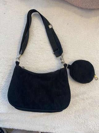 Bolso pana negro pequeño