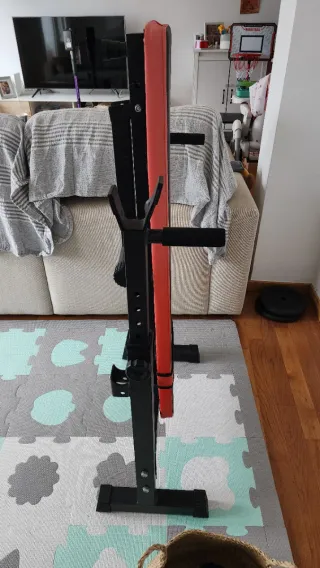 Banco de pesas plegable + Barra Z