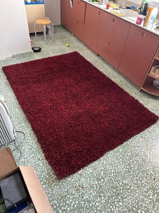 Alfombra Rojo Granate