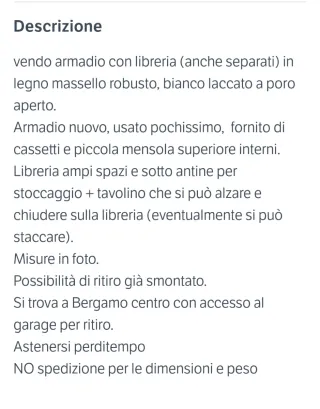 Armadio con libreria