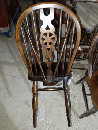 4 Sillas Inglesas Windsor Madera