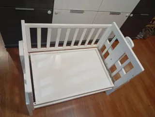 Banco de madera blanco/Escritorio