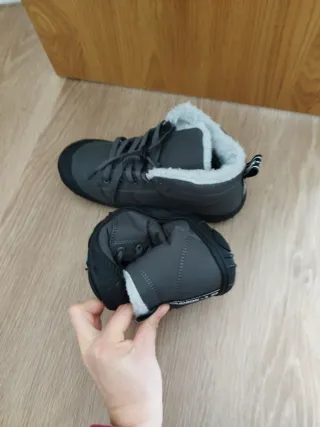 Botas de nieve barefoot grises, minimalistas