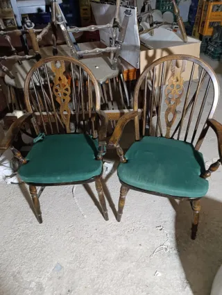 2 Poltrone Windsor in legno inglese