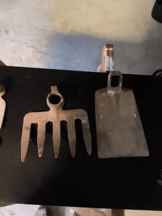 Lote herramientas antiguas de labranza