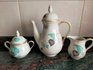 Juego de café 12 tazas porcelana