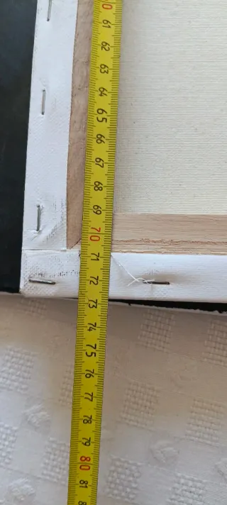 Cuadro abstracto mujer con vela