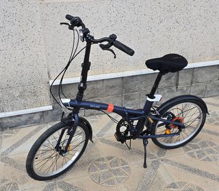 Bicicleta Plegable B'Twin Tilt 500 Azul Marino
