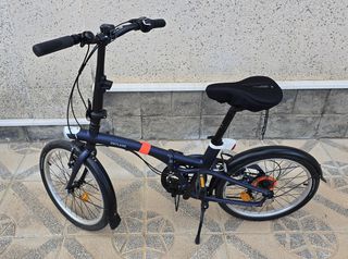 Bicicleta Plegable B'Twin Tilt 500 Azul Marino