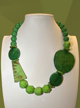 Collana donna verde