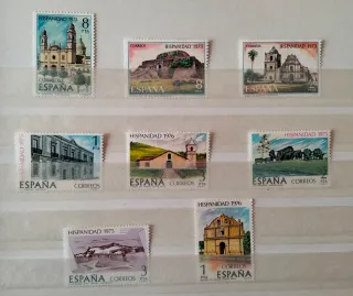 Lote 8 Sellos España Hispaniadad