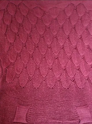 Jersey calado burdeos Talla única Leer descripción