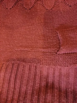 Jersey calado burdeos Talla única Leer descripción