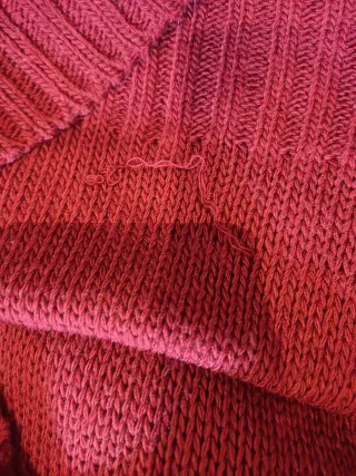 Jersey calado burdeos Talla única Leer descripción