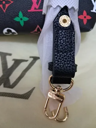 Bolso negro multicolor