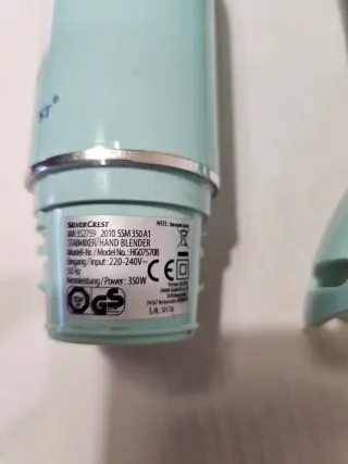 Batidora de mano azul