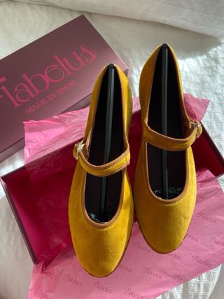 Flabelus Talla 38 Amarillo Mostaza