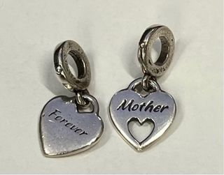 Pandora Charm Corazón Madre Hija