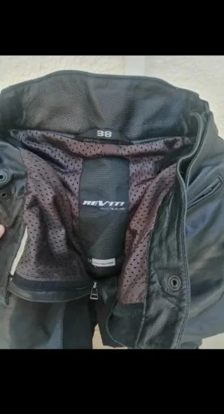 Traje de moto carretera cuero negro mujer