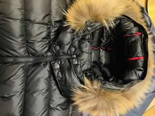 Abrigo JOTT plumas mujer negro