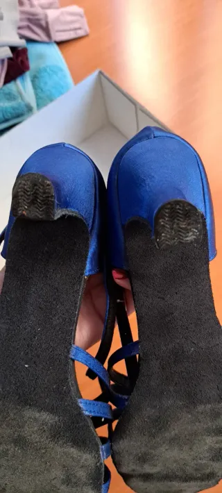 Zapatos de baile azul