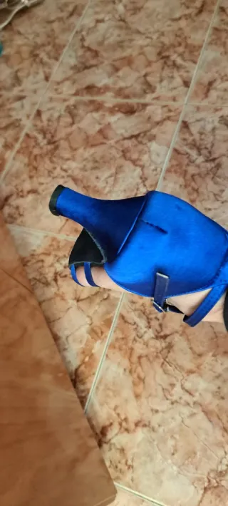 Zapatos de baile azul