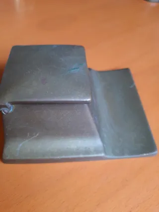 Tintero de Bronce Antiguo Peso 420 grs