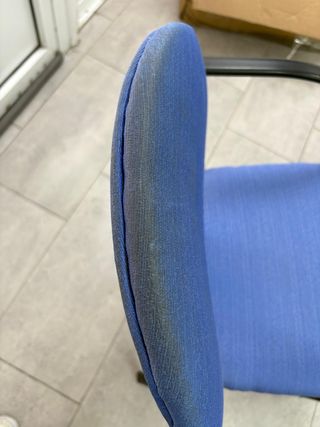 6 Sillas de oficina azul y negro