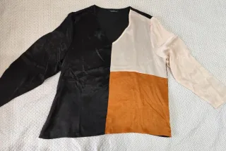 Blusa de mujer con bloques de color