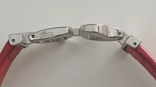 Pulsera Lotus Corazones Roja y Plateada