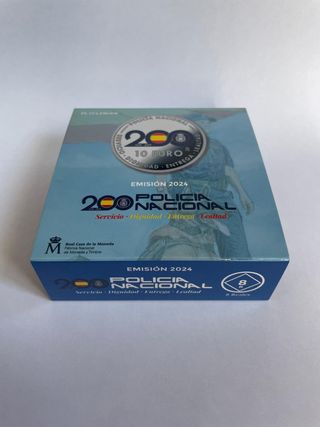 Moneda 10€ Bicentenario Policía Nacional 2024