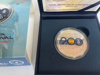 Moneda 10€ Bicentenario Policía Nacional 2024