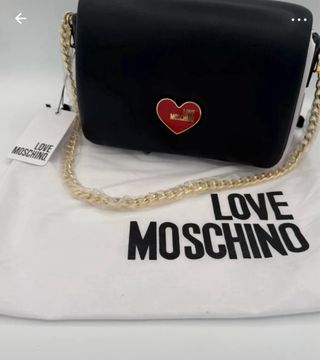 Borsa Love Moschino cuore rosso nera