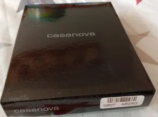 Cartera Casanova Hombre Negra y Gris