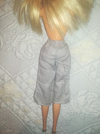 Calças Cinzentas para Boneca