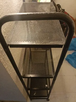 Estantería metálica negra 4 niveles