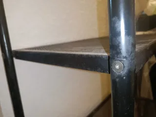 Estantería metálica negra 4 niveles