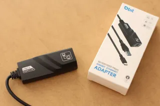 Adaptador Ethernet Gigabit Obit USB-C